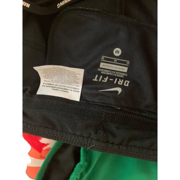 Nike Dri Fit Womens Size M Tech 2 Black Reflective Running Leggings Pants Athlet - Picture 4 of 5